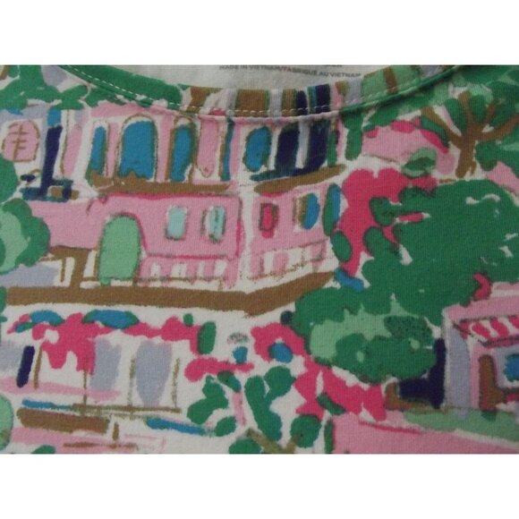 Talbots Tee Womens Size Small Italy Lake Como Destination Print the t-shirt top - Picture 5 of 10